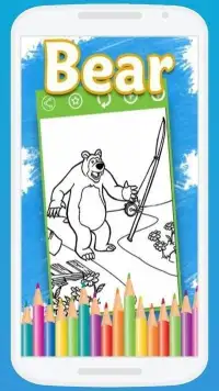 Masha And The Bear Coloring Book Screen Shot 3