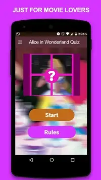 Alice in Wonderland Quiz Screen Shot 3