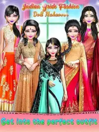 Indian Bride Fashion Doll Makeover Screen Shot 0