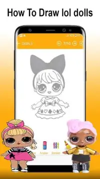 How To Draw Dolls : Lol Surprise Openinng eggs Screen Shot 1