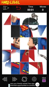 Puzzle Lego SuperMan Screen Shot 0