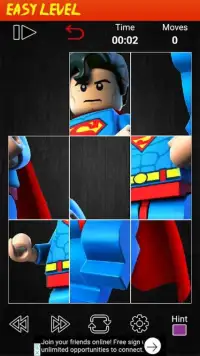 Puzzle Lego SuperMan Screen Shot 2