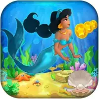 arabian Princess mermaid jasmine at sea game Screen Shot 7