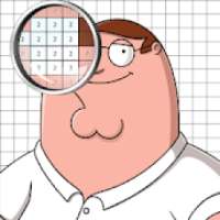 Color by Number family guy Pixel Art