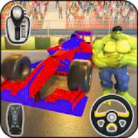 Top Speed Superhero Formula Car: Simulator Game