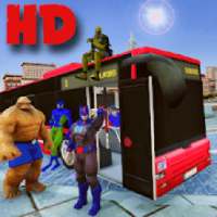 Superhero Passenger Bus Driving Simulation Game
