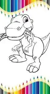 Dinosaurs Coloring Pages Screen Shot 3