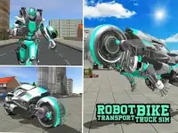 Robot Bike Transport Truck Sim Screen Shot 7