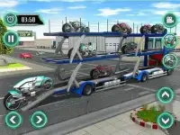 Robot Bike Transport Truck Sim Screen Shot 3