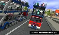 Robot Bike Transport Truck Sim Screen Shot 10