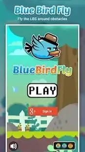 Blue Bird Fly Screen Shot 2