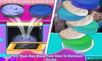 Mermaid Tail Rainbow Cake! Roti manis desserts Screen Shot 7