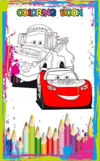 How To Color Lightning mcqueen Screen Shot 3