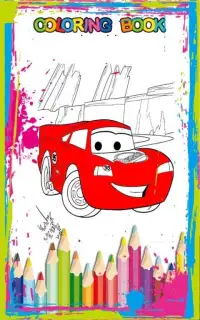 How To Color Lightning mcqueen Screen Shot 1