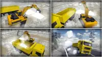 Salju Excavator Derek-Konstruksi Simulator 2018 Screen Shot 3
