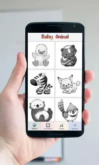 Baby Animal Pixel Art - Coloring by Number Screen Shot 3