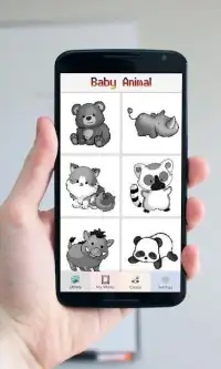 Baby Animal Pixel Art - Coloring by Number Screen Shot 1