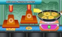 डोनट्स खाना पकाने कारखाने: बेकरी रसोई महाराज खेल Screen Shot 5