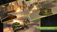 Будущий робот-танк трансформирует городскую битву Screen Shot 4