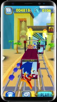 Subway Sonic Run Adventures Jungle Temple Run 3D Screen Shot 1