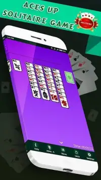 Aces Up Solitaire - Free Classic Card Game Screen Shot 1