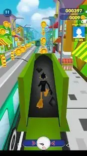 Lonney tunes dash : daffy subway escape 3D Screen Shot 1