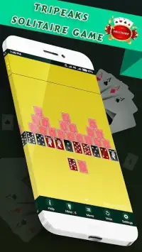 TriPeaks Solitaire - Free Classic Card Game Screen Shot 2