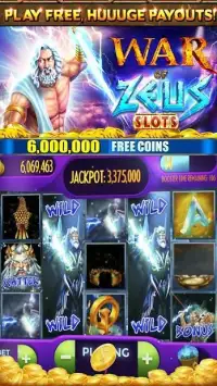 Cinematic Slots! War of Zeus Vegas Casino Slots Screen Shot 2