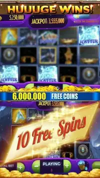 Cinematic Slots! War of Zeus Vegas Casino Slots Screen Shot 1