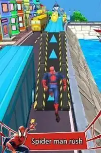 Subway Rush Spider 3D Super Hero Adventure Screen Shot 2