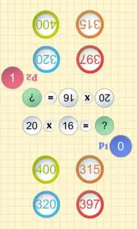 गणित का खेल: 2 खिलाड़ियों के लिए एक द्वंद्वयुद्ध Screen Shot 11