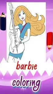 Coloring Game for Barbie Screen Shot 0