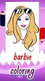 Coloring Game for Barbie Screen Shot 3