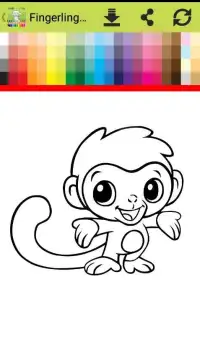 Fingerling Monkeys Coloring Book Screen Shot 1