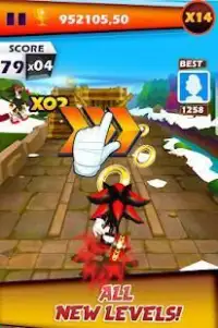 Hero Sonic Run Adventure Shadow 3D Screen Shot 2