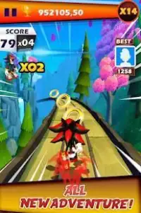 Hero Sonic Run Adventure Shadow 3D Screen Shot 0
