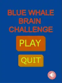 Blue Whale Brain Challenge Game Screen Shot 0