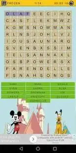 Disney Word Puzzle Screen Shot 1
