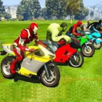 Super Heroes Bike Stunt Racing Game