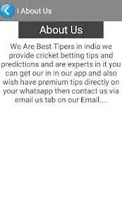 Cricket Betting Tips Screen Shot 4