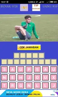 Tebak Nama Pemain Timnas Indonesia U19 Screen Shot 1