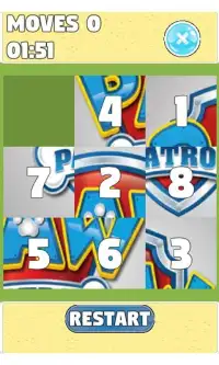 Puzzle for : Paw Patrol Sliding Puzzle Screen Shot 2