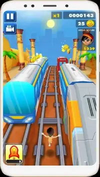 New Subway Rush: Prince & Princess Runner Screen Shot 0