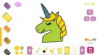 Draw & Color – Horses, Pony’s & Unicorns Screen Shot 1