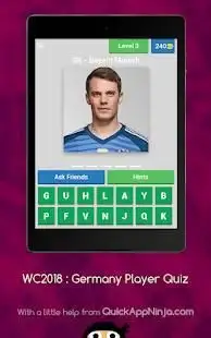World Cup 2018 : Germany Player Quiz Screen Shot 0
