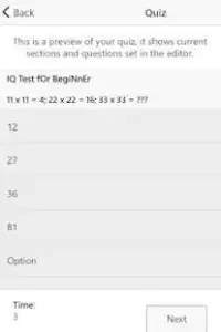 The Best IQ Quiz Game: Test Screen Shot 1