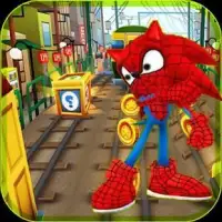 Subway Spider Sonic Run Surf Screen Shot 2