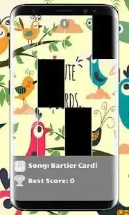 Card B Piano Tiles Game Screen Shot 2
