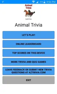 Animal Trivia Screen Shot 2