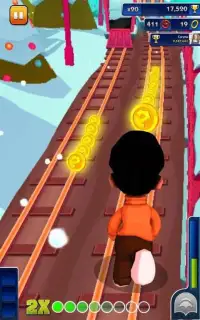 Bheem Run Adventure Dash 3D - Little Boy Run Game Screen Shot 2